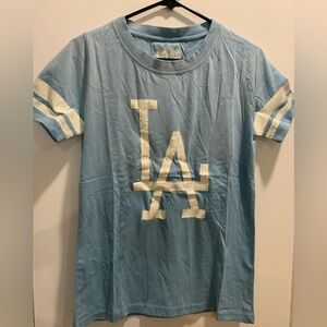 LA Dodgers Tshirt Women. Red Jacket Brand. New
